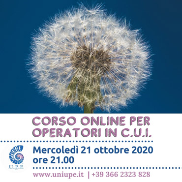 Corso Online per Operatori in C.U.I. Ottobre 2020